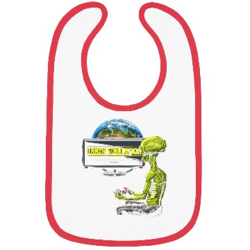 Discover Human Simulation Bibs Alien Earth Extraterrestrial
