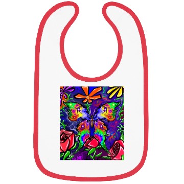 Discover Floral Butterfly Bibs