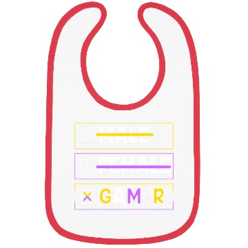 Discover Gender Pronouns Male Female Gamer Bibs