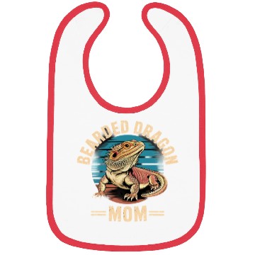 Discover Retro Pogona Reptile Herpetology Mom Bearded Bibs