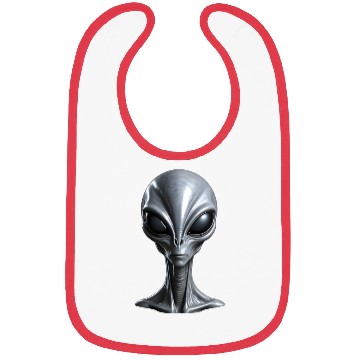 Discover Real Tall Grey Alien Extraterrestrial Bibs