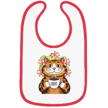 Discover Coffee, Cats & Hibiscus Bibs