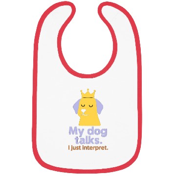 Discover Minimalist Dog Bark Human Interpreter Bibs
