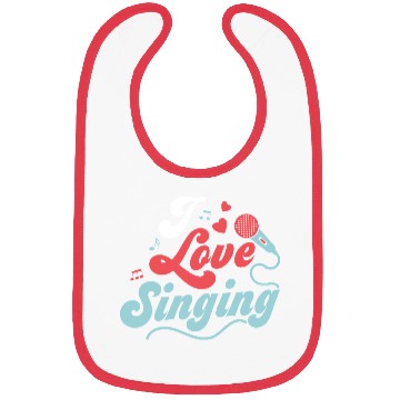 Discover I Love Singing Karaoke Singer Bibs