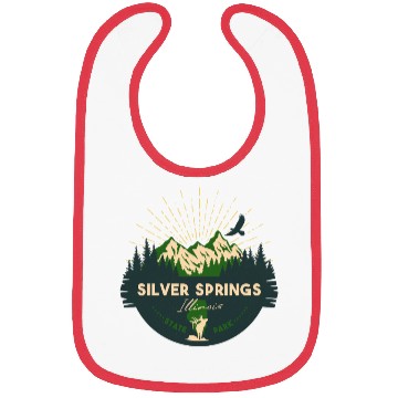 Discover Silver Springs Illinois IL State Park Retro Camp Bibs