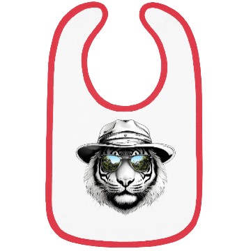 Discover Tiger Face with Bucket Hat Bibs