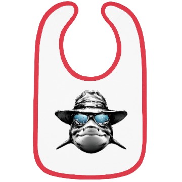 Discover Shark Face with Bucket Hat Bibs