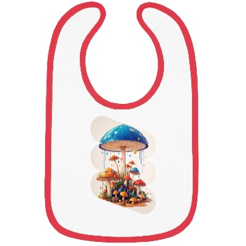Discover Magical Mushroom Forest Bibs