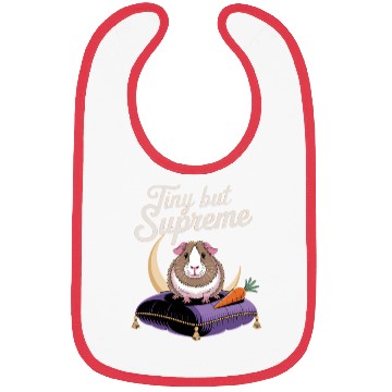 Discover Tiny But Supreme Guinea Pig Royalty with Crown Bibs