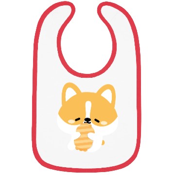 Discover Sleepy Corgi Bibs