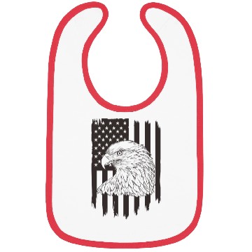 Discover American Eagle Artistic Flag Design Bibs