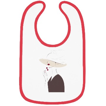 Discover Cherry Wine Lady Bibs