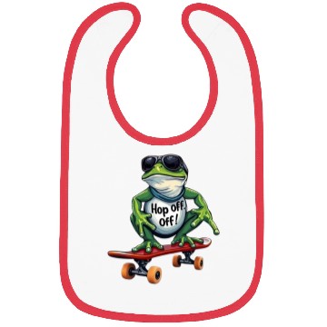 Discover Skater Frog with Attitude Bibs
