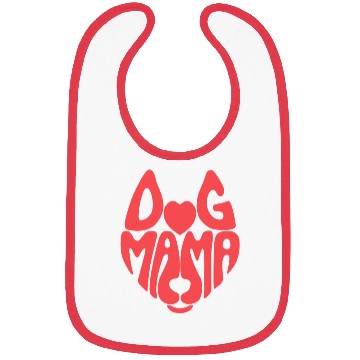 Discover Dog Mama print Bibs