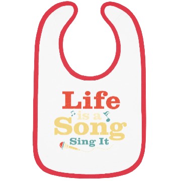 Discover Life Is A Song Sing It Singing Singer Bibs
