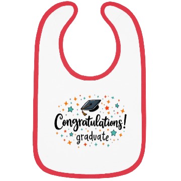 Discover Congratulations Graduate! | Fun and Colorful Gradu Bibs