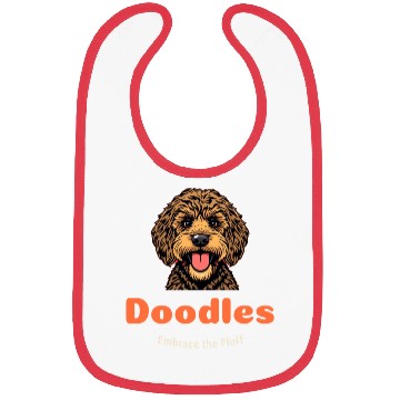 Discover Embrace The Fluff Doodles Dogs Labradoodle Golden Bibs