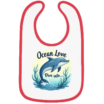 Discover Playful dolphins Bibs