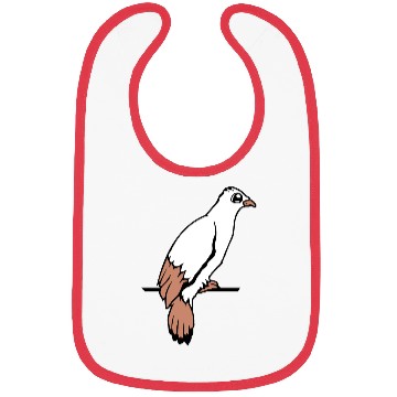Discover Bird raven dove sitting cable hawk eagle birdie Bibs