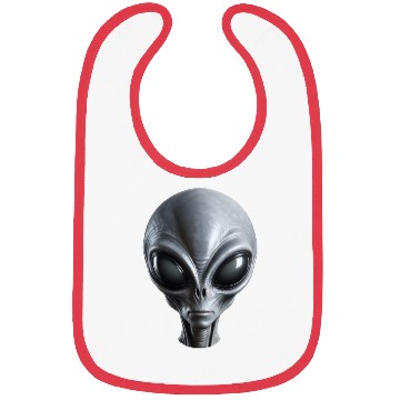 Discover Real Small Grey Alien Extraterrestrial Bibs