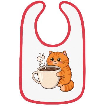 Discover I Love Cat, Coffee & Maybe You Bibs