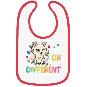 Discover Support Autistic Adults Kids Autism Different Cat Bibs