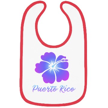 Discover Puerto Rico Hibiscus Bibs