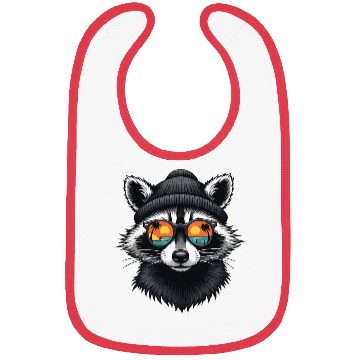 Discover Chill Raccoon Vibes Bibs