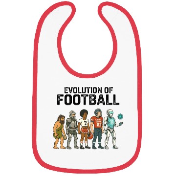 Discover Football Evolution Timeline for Draft and Game Day Bibs