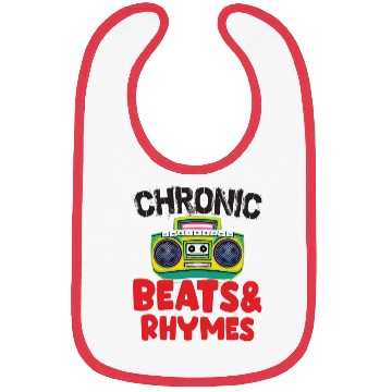 Discover Chronic Beats and Rhymes 90s Hip Hop Bibs pr