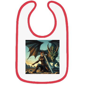 Discover Warrior Woman & Dragon Bibs