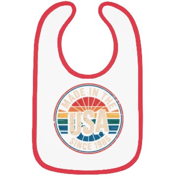 Discover Made in USA 1985 Bibs | Retro Birthday Gift