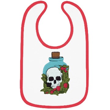 Discover Garden Skull in a Jar Aesthetic Bibs