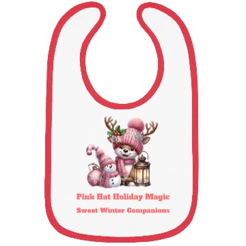 Discover A Pink Winter Wonderland Bibs