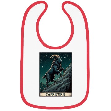 Discover Zodiac Card Capricorn Bibs