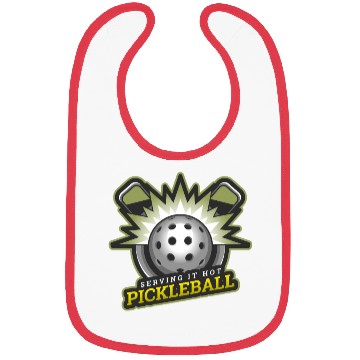 Discover Serving It Hot, Pickleball Addicts Fanatics Fans Bibs