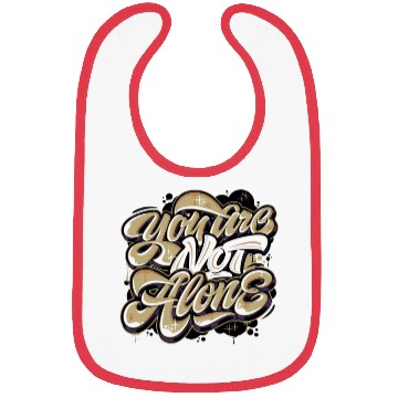Discover Not Alone Graffiti Bibs