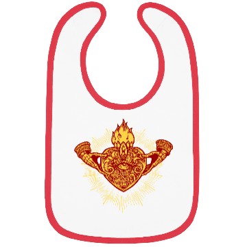 Discover Sacred Heart Claddagh Symbol - Fire Bibs