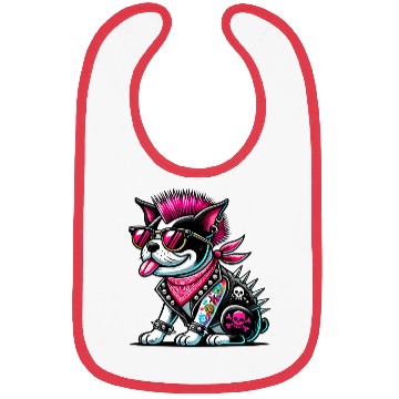 Discover Bostie Punk Design Bibs