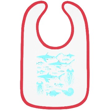 Discover Shark Fish Octopus Nature Bibs
