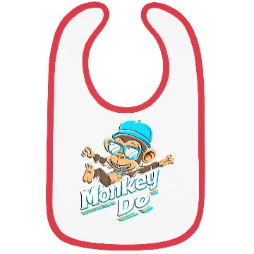 Discover Cool Monkey Do – Fun Cartoon Streetwear Design Bibs