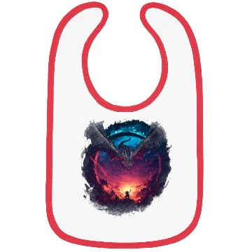 Discover Epic Dragon Motif Fantasy Meets Heroism Bibs