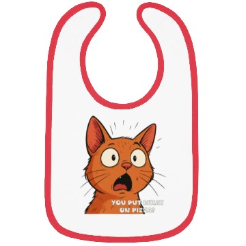 Discover Funny Shocked Cat Meme Bibs