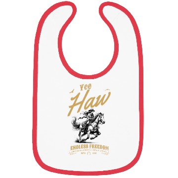 Discover Yee Haw Cowgirl Riding Horse Vintage Western Bibs