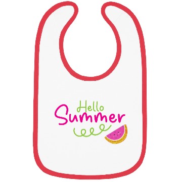 Discover Hello Summer Cute Watermelon Bibs