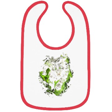 Discover Magic Werewolf With Mystical Green Aura Bibs