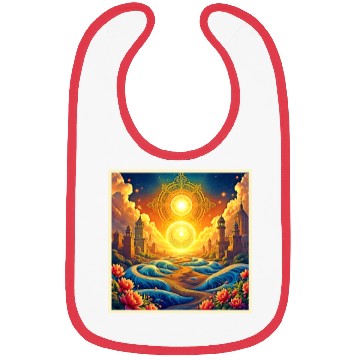 Discover Fantasy Spiritual City Bibs