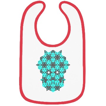 Discover Geometric Skull - Cyan Bibs