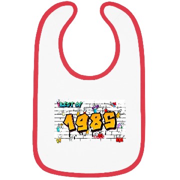 Discover Best of 1985 Graffiti – 40 Years of Neon Nostalgia Bibs