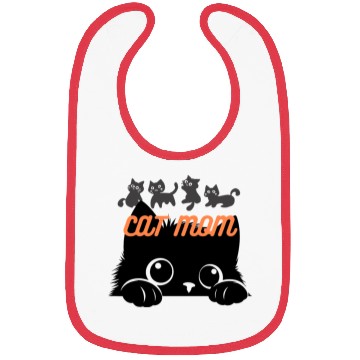 Discover cat mom Bibs